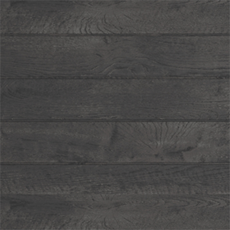 Bowery Hill Contemporary Engineered Wood Charcoal Bedroom Mirror