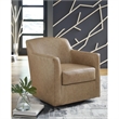 Bowery Hill Modern / Contemporary Light Brown Swivel Accent Chair