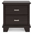Bowery Hill Modern / Contemporary Engineered Wood Brown Nightstand