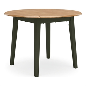 Bowery Hill Contemporary Light Brown Wood Dining Drop Leaf Table