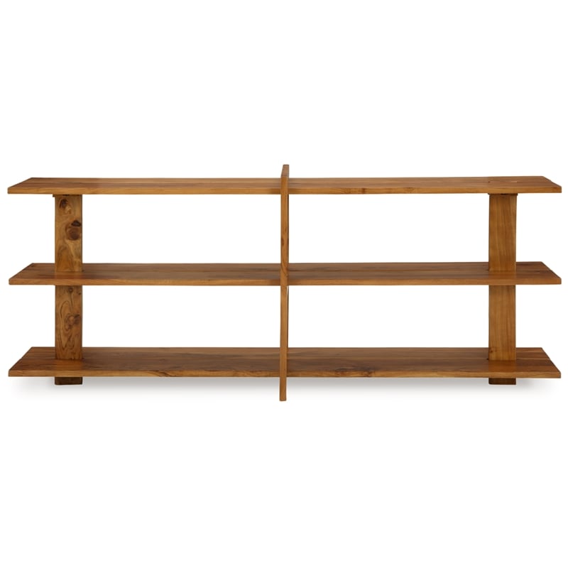 Bowery Hill Modern / Contemporary Brown Finish Console Sofa Table