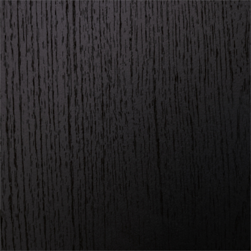 Bowery Hill Contemporary Engineered Wood Black Bedroom Mirror