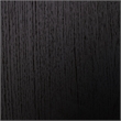 Bowery Hill Contemporary Engineered Wood Black Bedroom Mirror