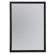 Bowery Hill Contemporary Engineered Wood Black Bedroom Mirror