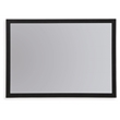 Bowery Hill Contemporary Engineered Wood Black Bedroom Mirror