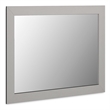 Bowery Hill Contemporary Engineered Wood Light Gray Bedroom Mirror