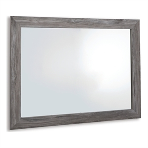 Bowery Hill Modern / Contemporary Dark Gray Finish Bedroom Mirror