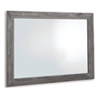 Bowery Hill Modern / Contemporary Dark Gray Finish Bedroom Mirror
