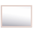 Bowery Hill Contemporary Engineered Wood Blush Bedroom Mirror