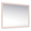 Bowery Hill Contemporary Engineered Wood Blush Bedroom Mirror