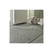 Bowery Hill Contemporary Wool and Polyester Green & Ivory 8x10 Rug
