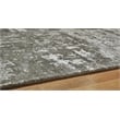 Bowery Hill Contemporary Machine Woven Polyester Gray 8x10 Rug