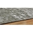Bowery Hill Contemporary Machine Woven Polyester Gray 8x10 Rug