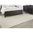 Bowery Hill Modern / Contemporary Gray & Ivory Finish 8x10 Rug