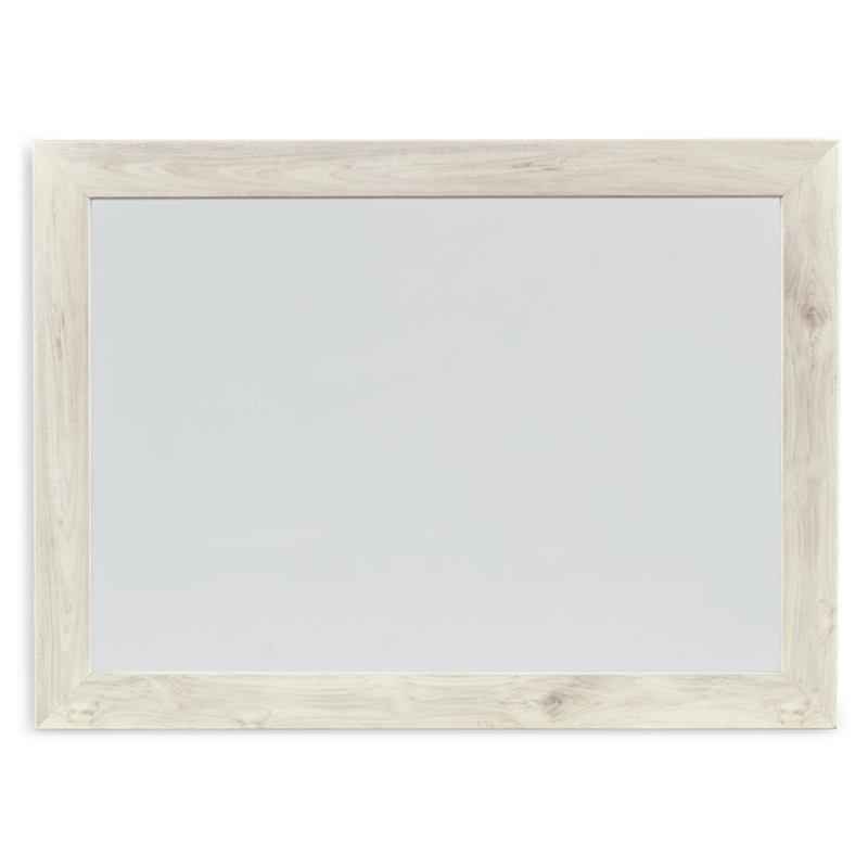 Bowery Hill Modern / Contemporary Whitewash Finish Bedroom Mirror