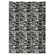 Bowery Hill Modern / Contemporary Polyester Black & Ivory 8x10 Rug