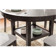 Bowery Hill Modern Brown Dining Table and 4 Chairs - Set of 5