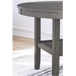 Bowery Hill Modern Gray Dining Table and 4 Chairs - Set of 5