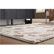 Bowery Hill Modern / Contemporary Polyester Beige & Brown 8x10 Rug