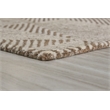 Bowery Hill Contemporary Wool and Polyester Beige & Brown 8x10 Rug