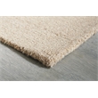 Bowery Hill Contemporary Wool and Polyester Beige & Brown 8x10 Rug