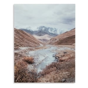 Bowery Hill Modern / Contemporary Gray & Brown Finish Wall Art