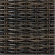 Bowery Hill Coastal Wicker / Rattan Brown Outdoor Loveseat with Cushion