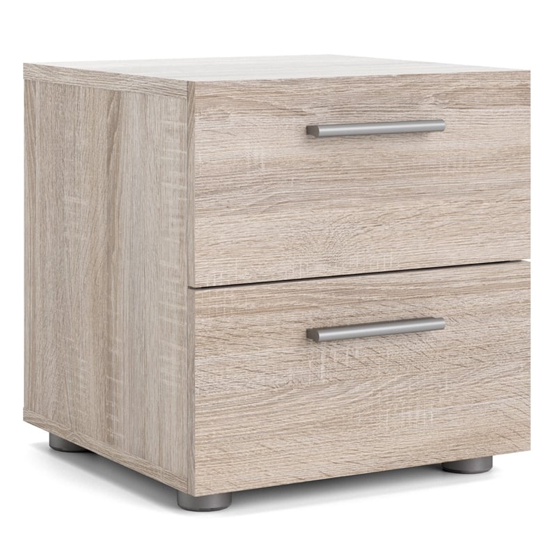 Bowery Hill Set of 3 Double Dresser & 2 Nightstands in Truffle