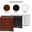 Bowery Hill Transitional Wood 6-Drawer Dresser in White Finish
