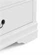 Bowery Hill Transitional Wood 6-Drawer Dresser in White Finish
