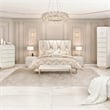 Bowery Hill Contemporary Queen Panel Bed - Champagne Ivory/Chardonnay