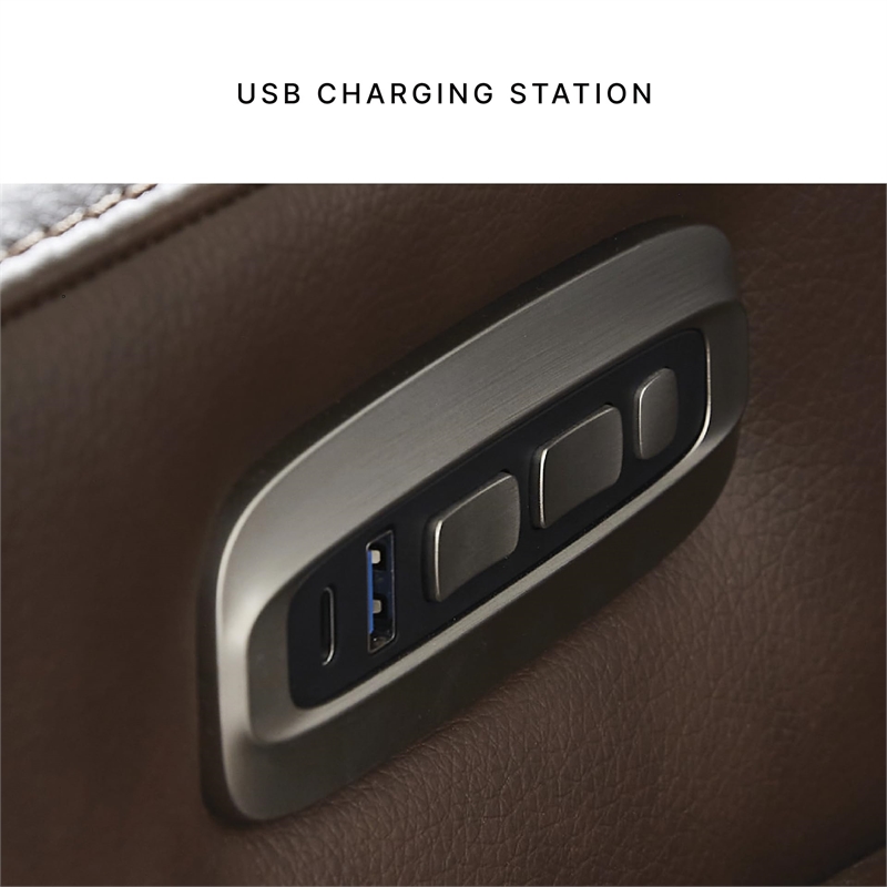 Bowery Hill Contemporary Tobacco Power Reclining Loveseat with Console