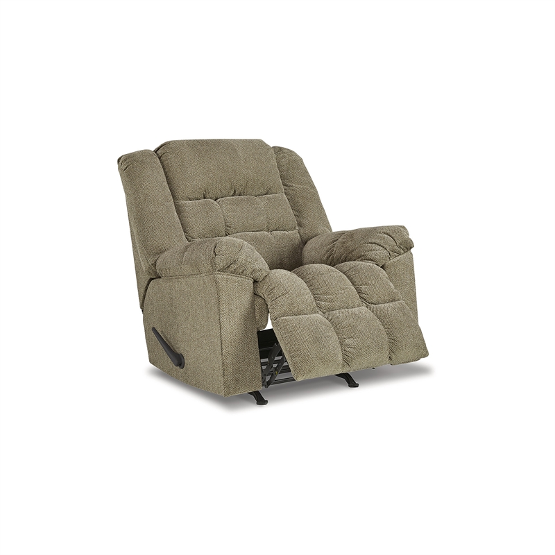 Bowery Hill Modern / Contemporary Polyester Recliner in Light Brown