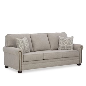 Bowery Hill Traditional Corner-blocked Frame Polyester Dune Sofa