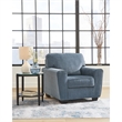 Bowery Hill Contemporary Corner-blocked Frame Polyester Blue Chair