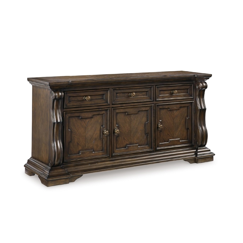 Bowery Hill Modern / Contemporary Wood Dark Brown Dining Buffet