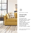 Bowery Hill Contemporary Corner-blocked Frame Polyester Yellow Sofa