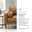 Bowery Hill Contemporary Corner-blocked Frame Faux Leather Caramel Loveseat