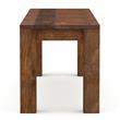 Bowery Hill Farmhouse Rustic Solid Wood Short Bench in Natural Tone