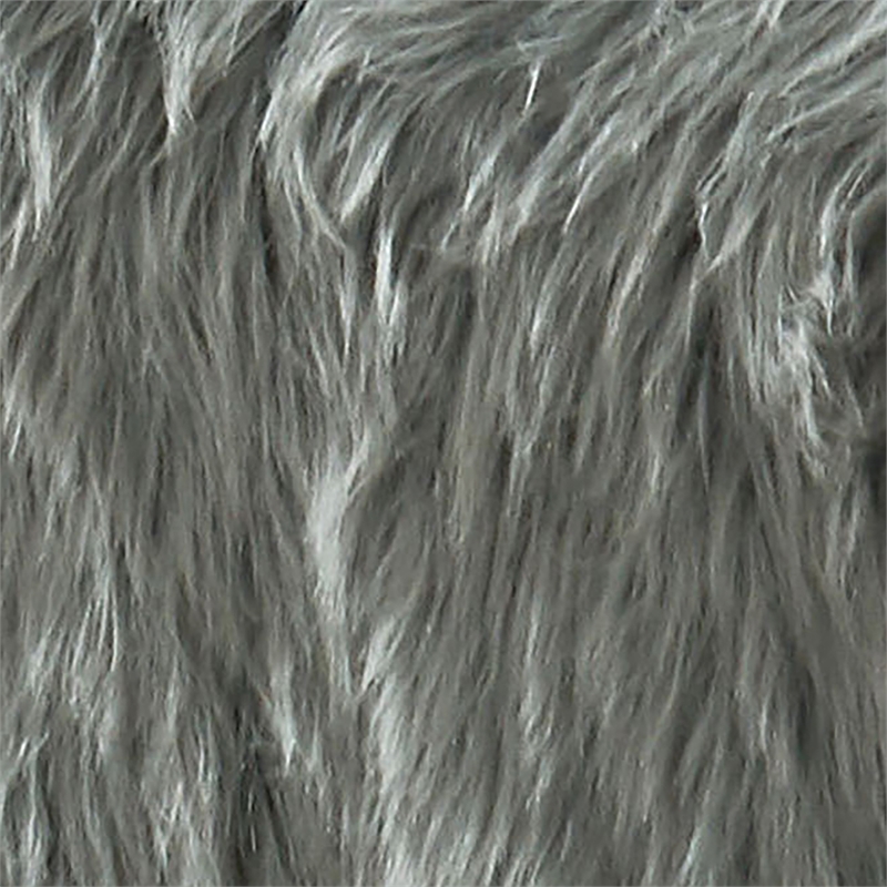 Bowery Hill Modern / Contemporary Fabric Upholstered Ottoman in Gray