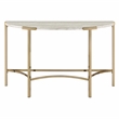 Bowery Hill Modern / Contemporary Metal Sofa Table in Gold Champagne