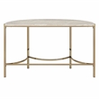 Bowery Hill Modern / Contemporary Metal Sofa Table in Gold Champagne