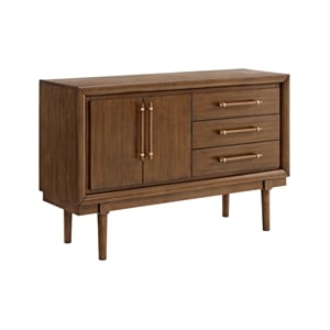 Bowery Hill Modern / Contemporary Wood Dining Server in Brown