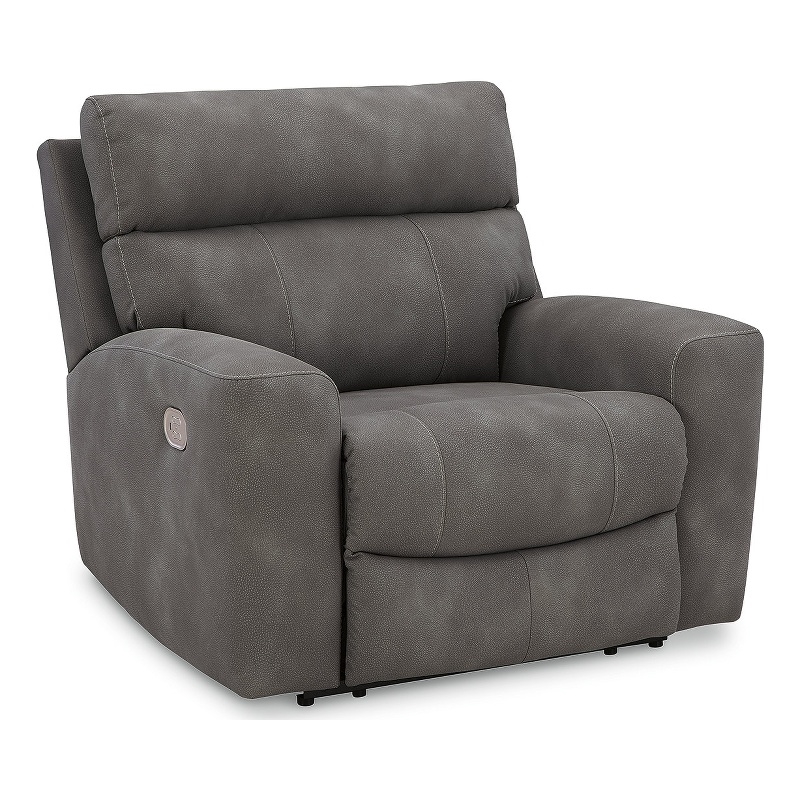Bowery Hill Modern / Contemporary Faux Leather Slate Power Recliner