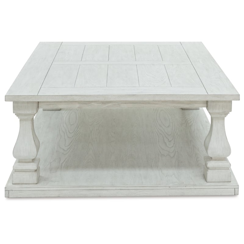 Bowery Hill Modern / Contemporary Wood Whitewash Coffee Table