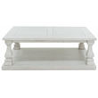 Bowery Hill Modern / Contemporary Wood Whitewash Coffee Table