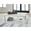 Bowery Hill Modern / Contemporary Wood Whitewash Coffee Table