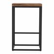 Bowery Hill Metal Square Barstool in Golden Brown (Set of 2)