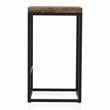 Bowery Hill Metal Square Barstool in Golden Brown (Set of 2)
