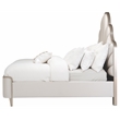 Bowery Hill Eastern King Scalloped Bed - Porcelain/Chardonnay
